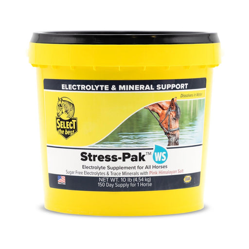Stress - Pak WS Perform Sugar - Free Electrolytes for Horses – Hydration & Performance - SELBX - 10 lb - 150 Day Supply - 2