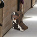 STS Cowhide Full Grain Leather Boot Bag - CCF2 - Brown - 5