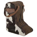 STS Cowhide Full Grain Leather Boot Bag - CCF2 - Brown - 1