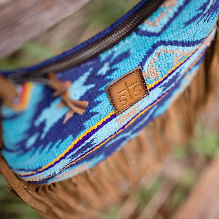 STS Women's Mojave Sky Nellie Western Fringe Purse - CCFR - Blue - 4