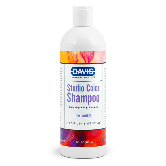 Studio Color Depositing Pet Shampoo for Dogs, Cats & Horses – Temporary Coat Dye, Sulfate - Free, Washable - DDMJ - 16 oz - Periwinkle - 2