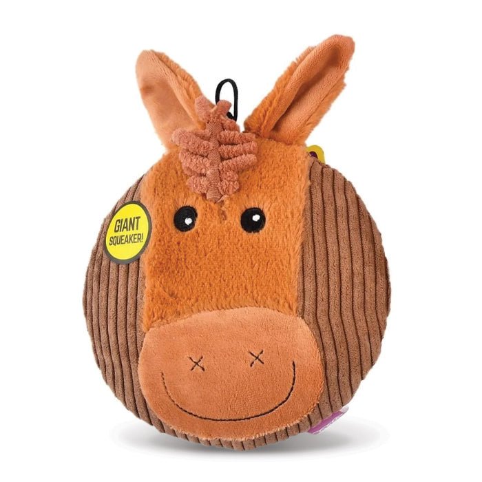 Sub - Woofers Stuffing - Free Flat Assorted Farm Animal Corduroy Dog Toy with Large Squeaker, Each - MRBI - Assorted - 1 Count - 5