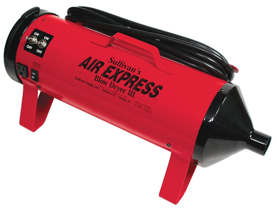 Sullivan's Air Express III – High-Powered Dual Motor Pet & Livestock Blow Dryer with Heat Booster