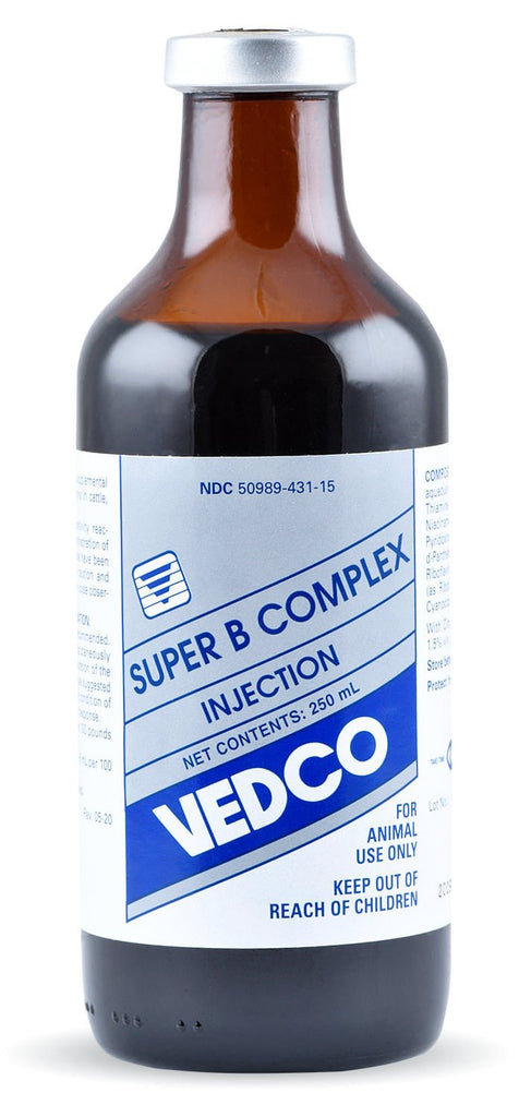Super B Complex Injection for Swine, Cattle and Sheep Pet Supplies 4 Less Super B Complex Injection for Swine, Cattle and Sheep Pet Supplies 4 Less