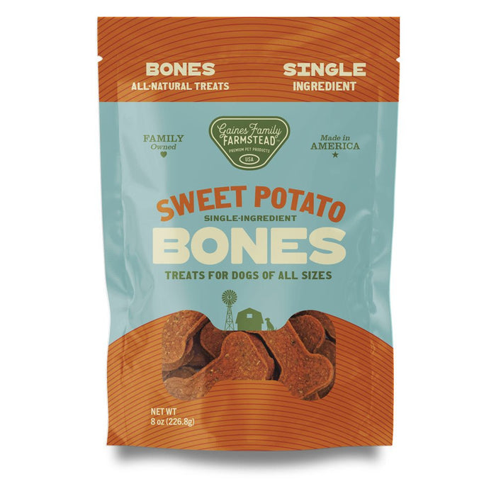 Sweet Potato Bones Dog Treats – All Natural, Limited Ingredient, Oven - Baked, Made in USA - GFF6 - Sweet Potato - 8 oz - 27