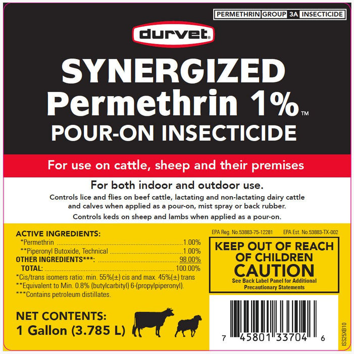 Synergized Permethrin 1% Fly & Pest Insecticide, 1 Gallon - 7VVU - 1 Gallon - 2