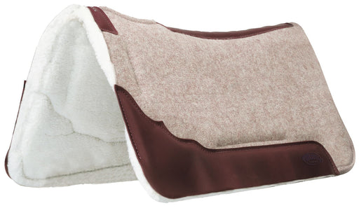Synergy Contoured EVA Sport Foam Wool Saddle Pad, Merino Wool - WLC1CN - 1