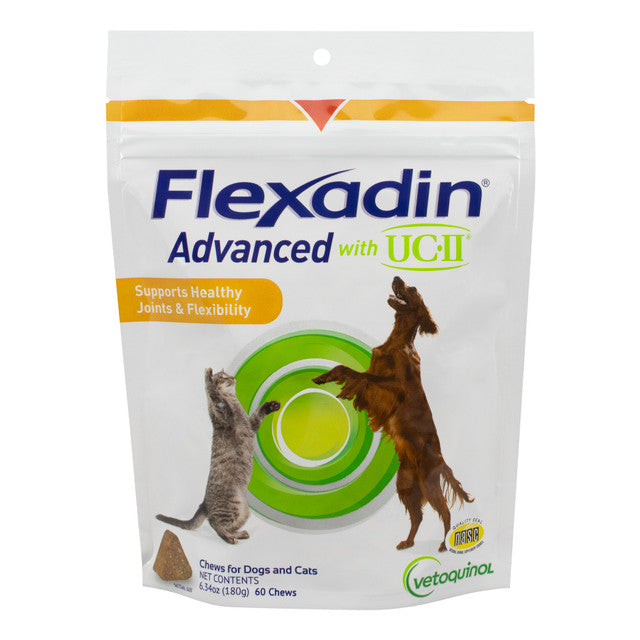 Flexadin Advanced Chews with UC-II Joint Supplement for Dogs & Cats