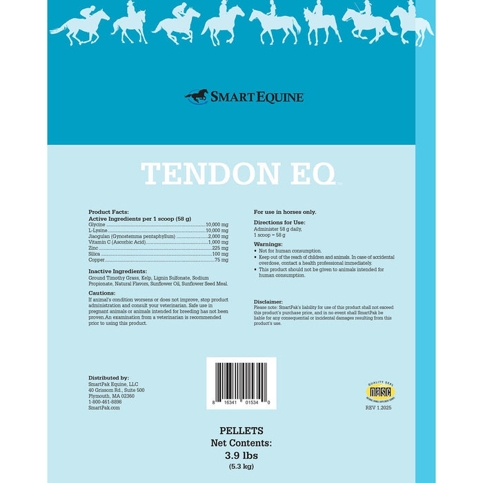 Tendon EQ, Soft Tissue Support Health Supplement for Horses, Pellets - SMACL - 3.9 lb - 2