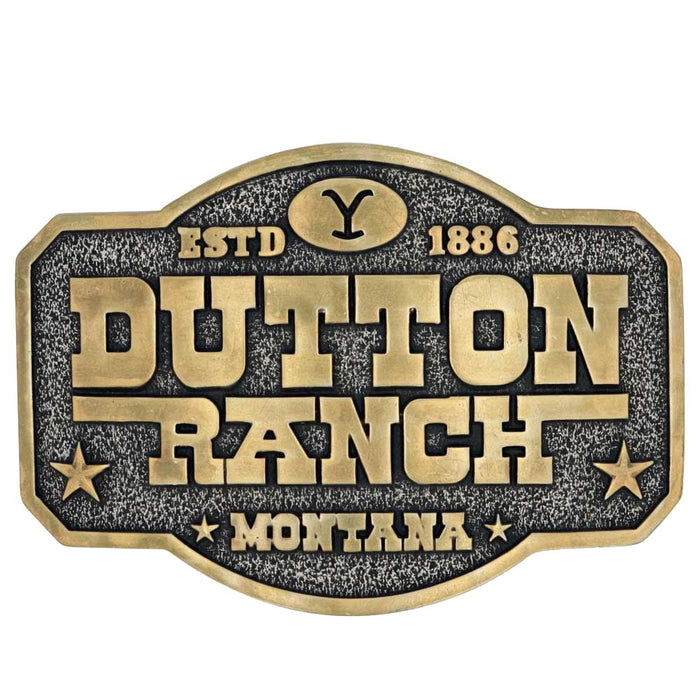 The Y Yellowstone Dutton Ranch Attitude Belt Buckle - 189N - 1