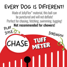 Tug-n-Toss Jolly Ball - Floating, Bouncing, Scented Dog Toy for Fetch, Water Play & Training