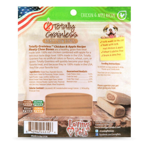 Totally Grainless Meaty Chew Bones - ZO3R - Small (6 oz) - Chicken/Apple - 2