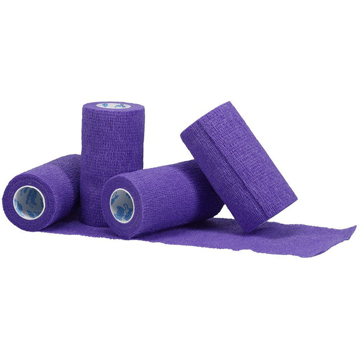 Tough Flex Cohesive Vet Bandages, 4 pk - JTI11H - Purple - 4pk - 3