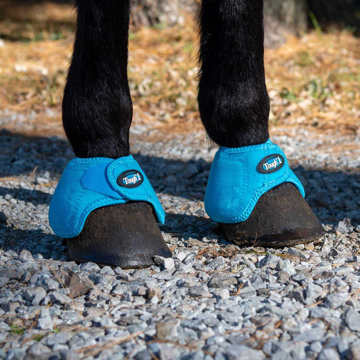 Tough1 "No Turn" Bell Boots - JTI42 - Turquoise - Medium - 4