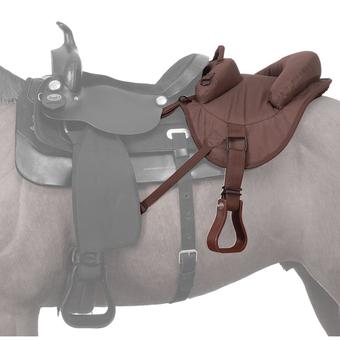 Tough1 Ride Behind Child's Tandem Saddle - JTISV - Brown - 1