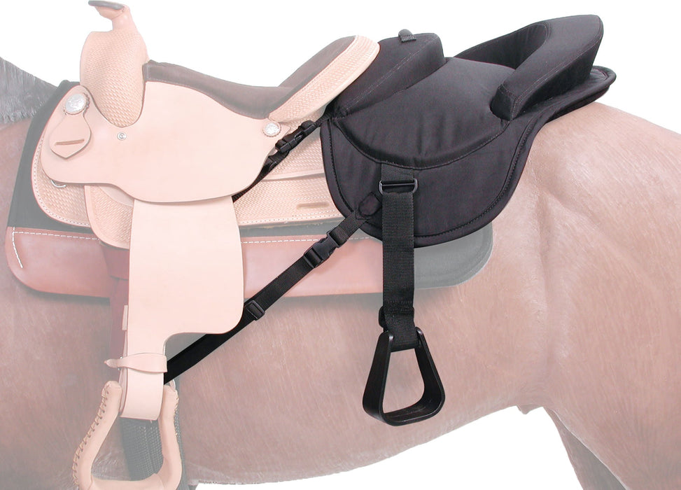 Tough1 Ride Behind Child's Tandem Saddle - JTISV - Brown - 2