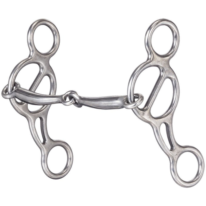 Tough1 Short Shank Gag Snaffle - JTIA6D - Stainless Steel - 1
