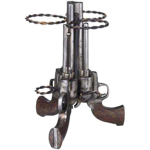 Triple Pistol Wine Holder - JTIA9Z - Brown - 1