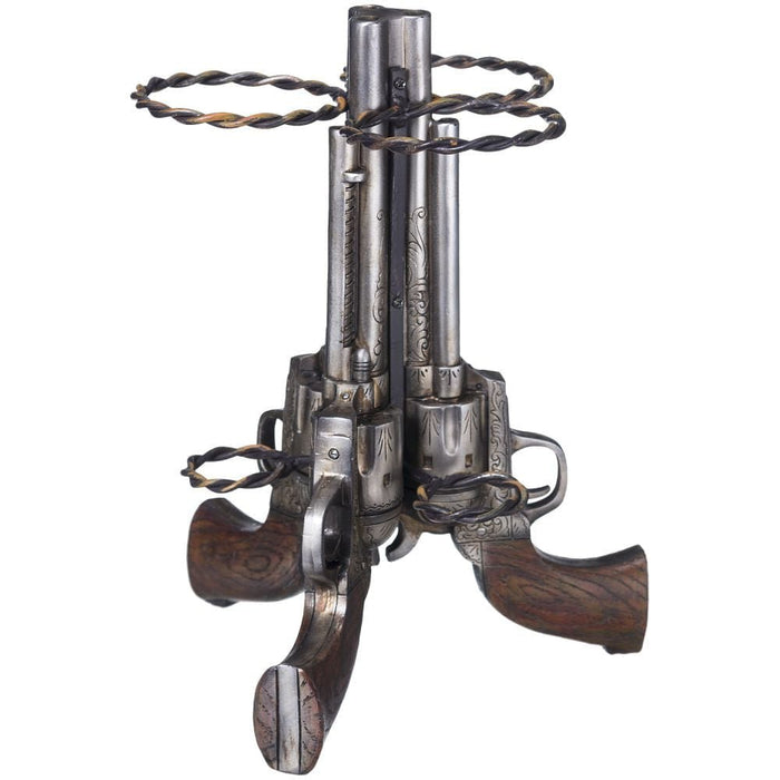 Triple Pistol Wine Holder - JTIA9Z - Brown - 1