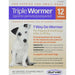 Durvet Triple Wormer for Dogs Chewable Dog Dewormer Tablets, 12 ct - 016DUR-17612 - For Small Dogs (6 - 25 lbs) - 1