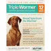 Durvet Triple Wormer for Dogs Chewable Dog Dewormer Tablets, 12 ct - 016DUR-17712 - For Medium & Large Dogs (25.1 - 200 lbs) - 3