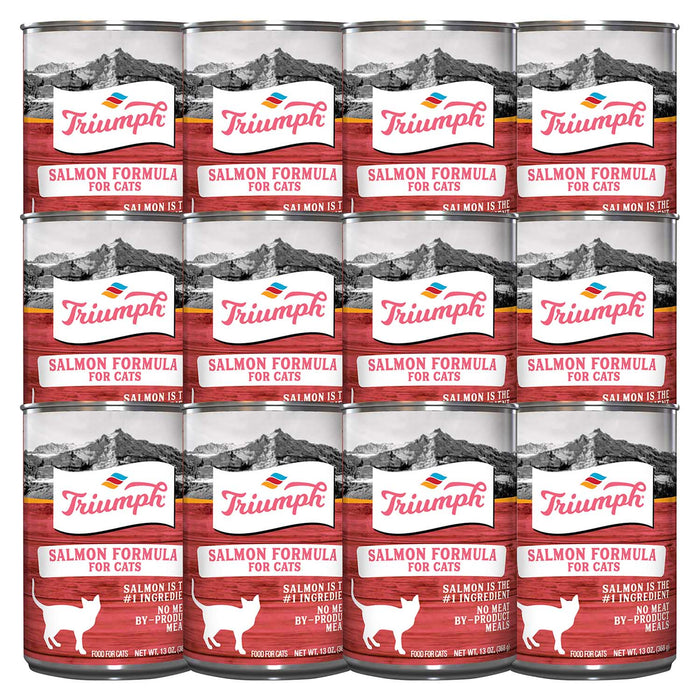Triumph Cat Food, 13.2 oz - SUS3G-12PK - 13.2oz - Salmon - 12 - 7