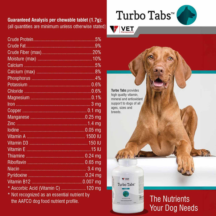 Turbo Tabs Chewable Daily Vitamins for Dogs, 180 ct - VB19 - 180 ct - 4
