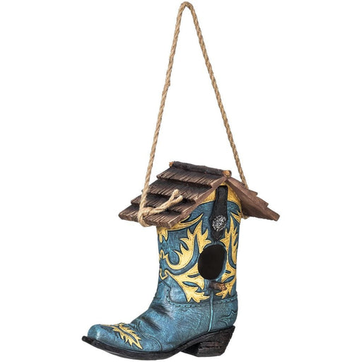 Turquoise Boot Birdhouse - JTIA8D - 1