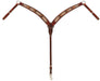 Turquoise Cross Coco Feather Breast Collar - WLC2BW - 1