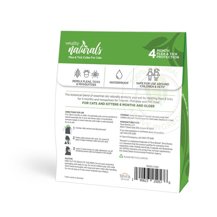 Vetality Protect Flea & Tick Collar for Cats Size all sizes