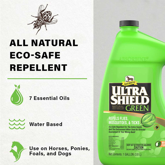 UltraShield Green Natural Fly Repellent - Y1UN - 1 gallon - 13