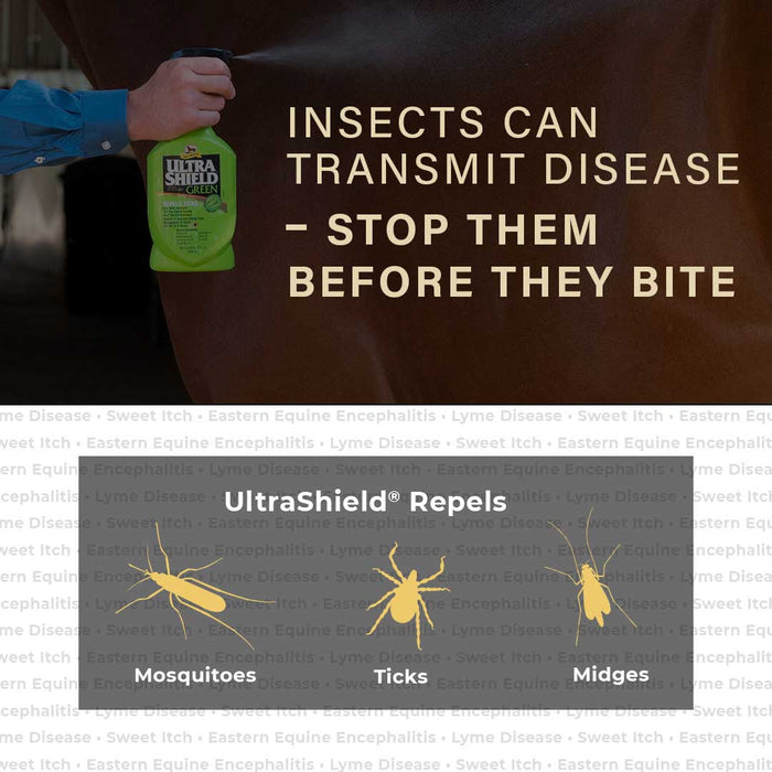 UltraShield Green Natural Fly Repellent - Y1UN - 1 gallon - 14