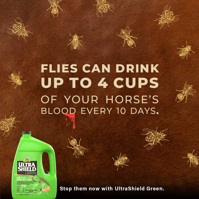 UltraShield Green Natural Fly Repellent - Y1UN - 1 gallon - 15