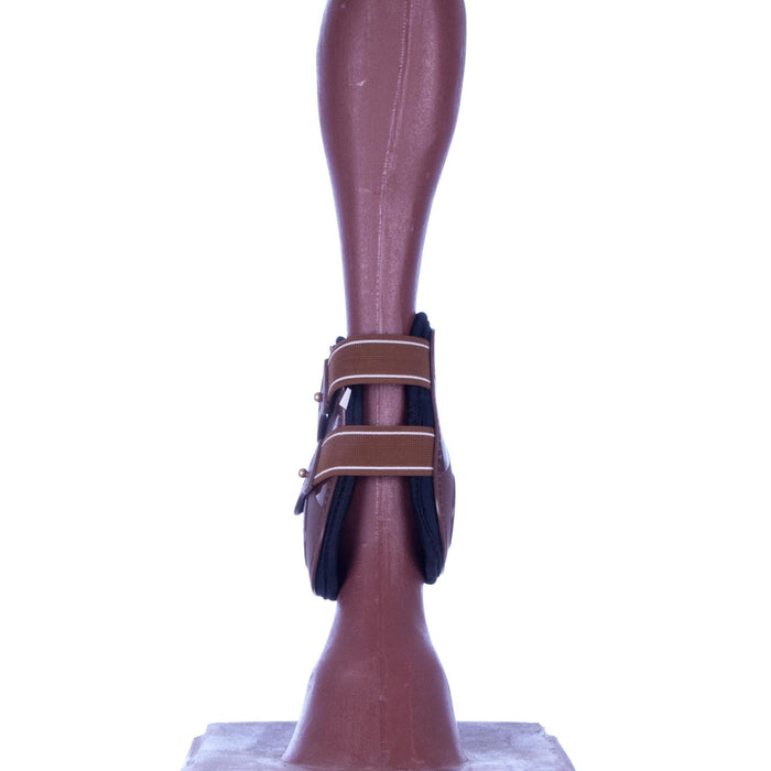 Jeffers Uniquely English Fetlock Boots for Horses, 2 - Pack - IAQR - Large - Brown - 2 pk - 5