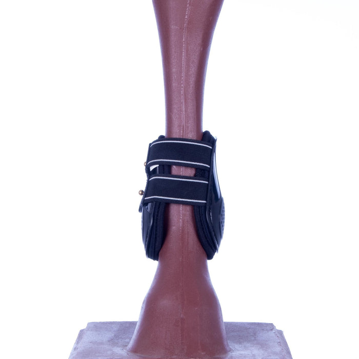 Jeffers Uniquely English Fetlock Boots for Horses, 2 - Pack - IAQS - Large - Black - 2 pk - 2