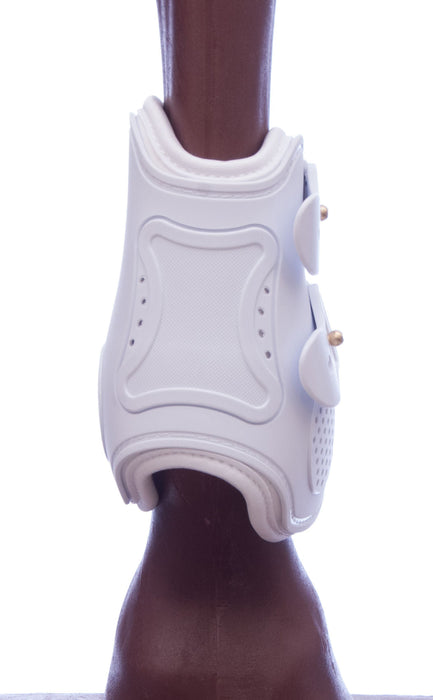Jeffers Uniquely English Fetlock Boots for Horses, 2 - Pack - IAQR - Large - Brown - 2 pk - 10