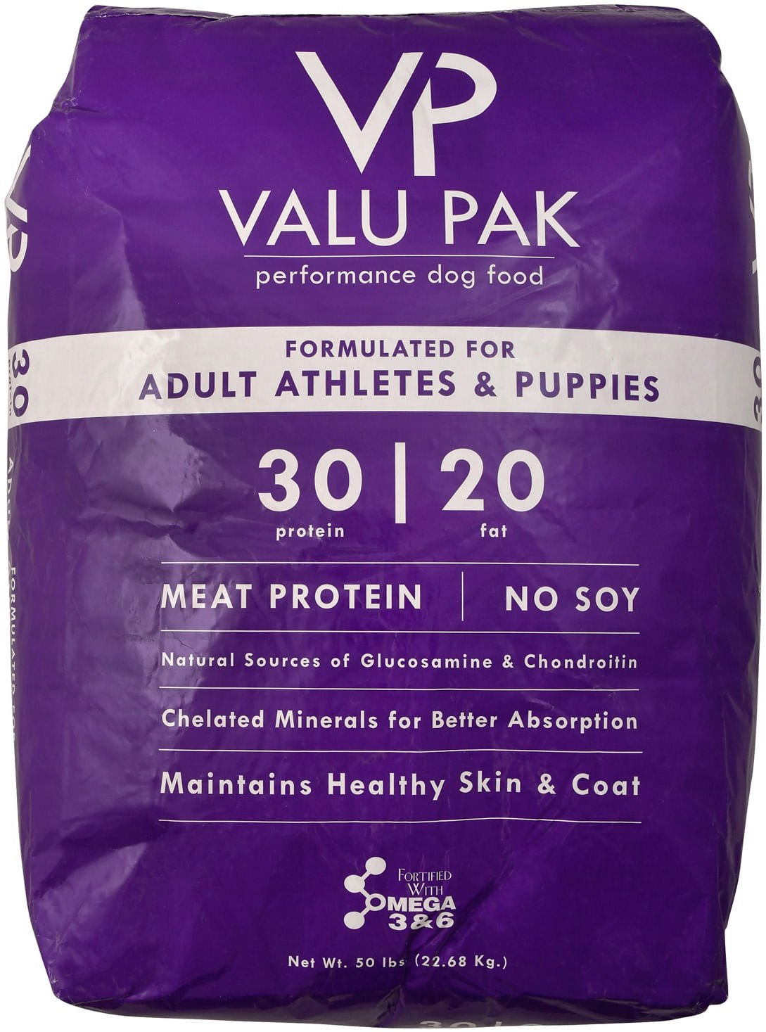 Valu-Pak 30-20 Dog Food (Purple Bag), 50 lbs — Pet Supplies 4 Less