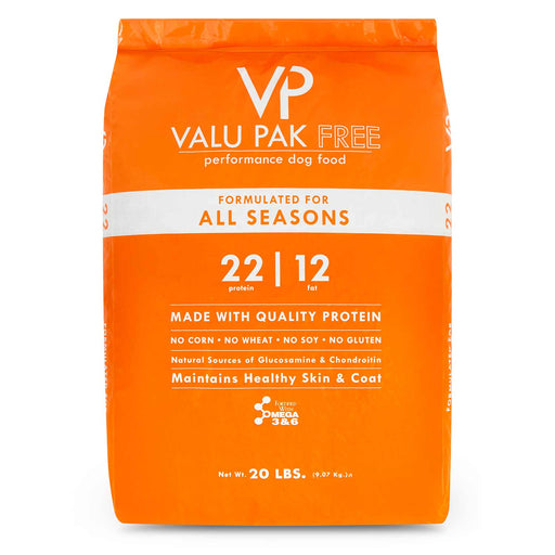 Valu - Pak Free 22 - 12 Performance Gluten Free Dry Dog Food (Orange Bag) - NWDL - 20 lb - 2