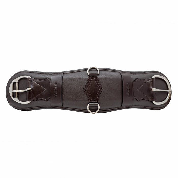 Velociti Western Leather Cinch with Memory Foam – Anatomical Horse Cinch - SEP262 - Dark Oil - 26" - 1