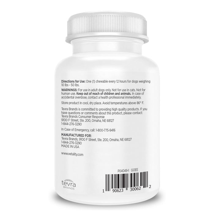 Vetality Canine Aspirin – Liver - Flavored Chewable Tablets – Temporary Relief for Aches, Inflammation, and Fever in Dogs - TVB3U - Small to Medium Dogs (120 mg) - Liver - 75 ct - 2