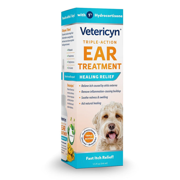 Vetericyn Triple Action Ear Treatment - LANV9 - 1.50 oz - Each - 6