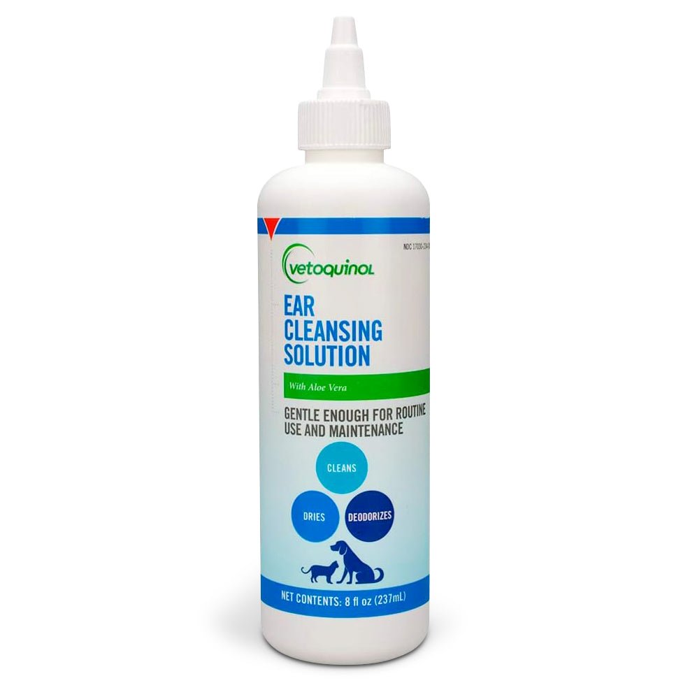 Ears Less Vetoquinol Care Ear Cleansing Solution with Aloe for Pets — Pet ...