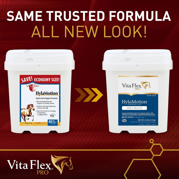 Vita Flex Hylamotion Hyaluronic Acid Joint Support Formula for Horses, 2.5 lbs - FA69 - 2.5lbs - 3