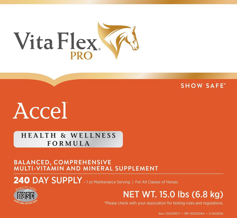 Vita Flex Pro Accel Health & Wellness Formula, Supplement for Horses - FA5L - 5lbs - 2