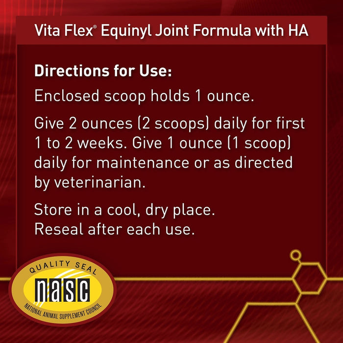 Vita Flex Pro Equinyl Joint Formula with Hyaluronic Acid, 3.75 lbs - FA6K - 3.75lbs - 6