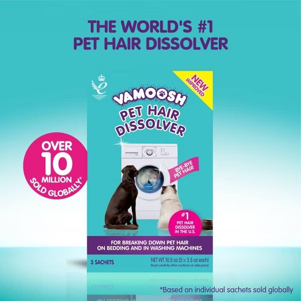 Pet Hair Dissolver Laundry Formula for Dog & Cat Hair