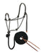 Weaver Leather Diamond Braid Rope Halter with Lead - W2AEH - Black/Tan/White
 - 26