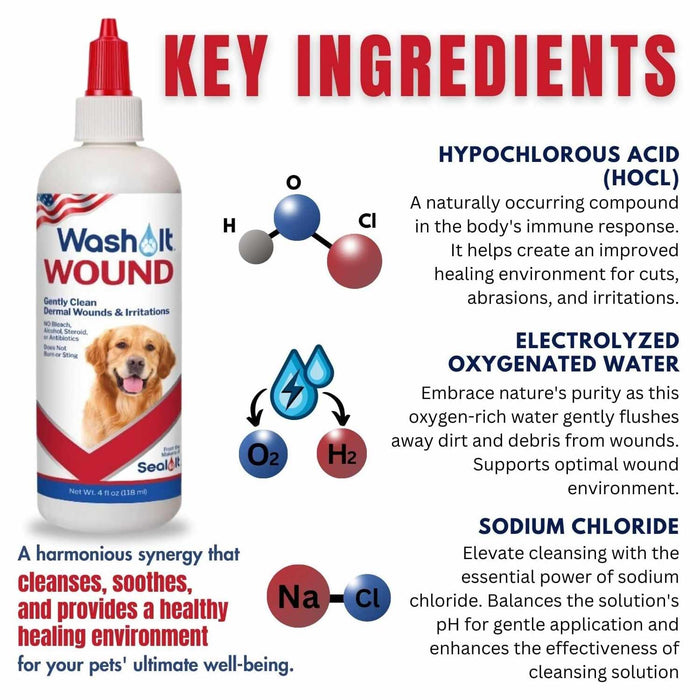 Wash It Wound Wash for Pets, 4 oz - SIAB - 4oz (118 ML) - 2