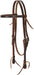 Weaver Turquoise Cross Skirting Leather Browband Horse Headstall - WLC1D4 - Medium Brown - 1