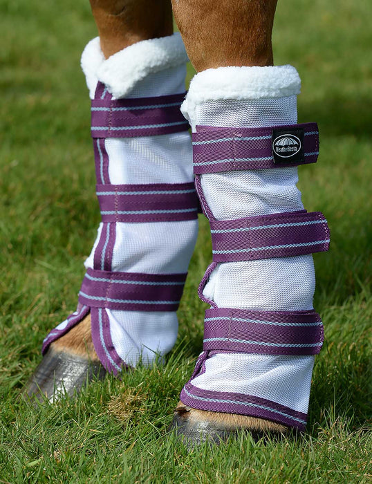 WeatherBeeta ComFITec Airflow Mesh Leg Wraps, White/ Violet/ Blue - 0V5TU - Cob - 2